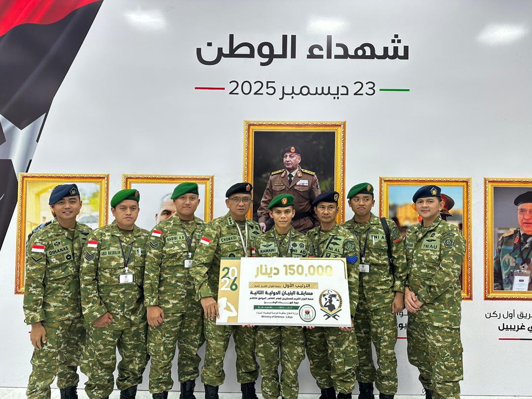 Membanggakan, Prajurit TNI Juara Musabaqoh Hifdzil Qur’an 30 Juz di Libya