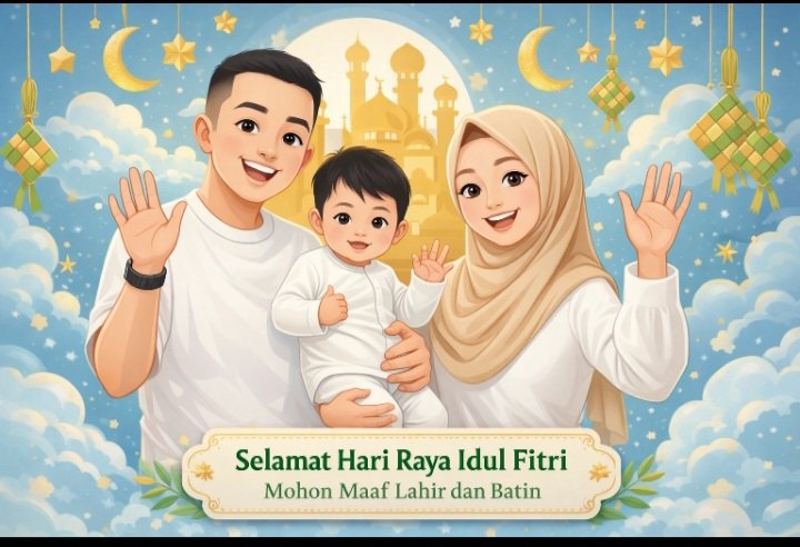 Hangatnya Idulfitri, Keluarga Besar Beni Randesta Sampaikan Ucapan dan Doa Terbaik