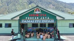 Kodim 1714/Puncak Jaya Selenggarakan Kegiatan Persami KKRI Tanamkan Nilai Kebangsaan Pada Siswa SMK Negeri 1 Mulia