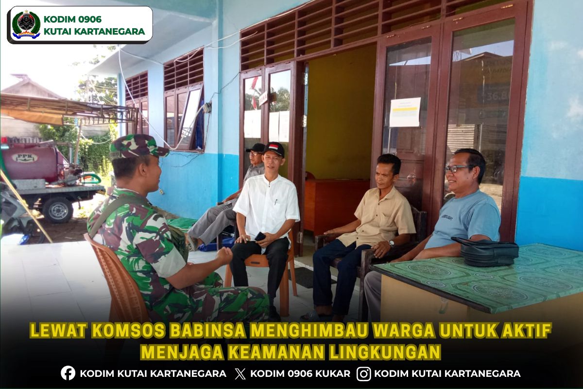 Lewat Komsos Babinsa Menghimbau Warga Untuk Aktif Menjaga Keamanan Lingkungan 1 foto website 24