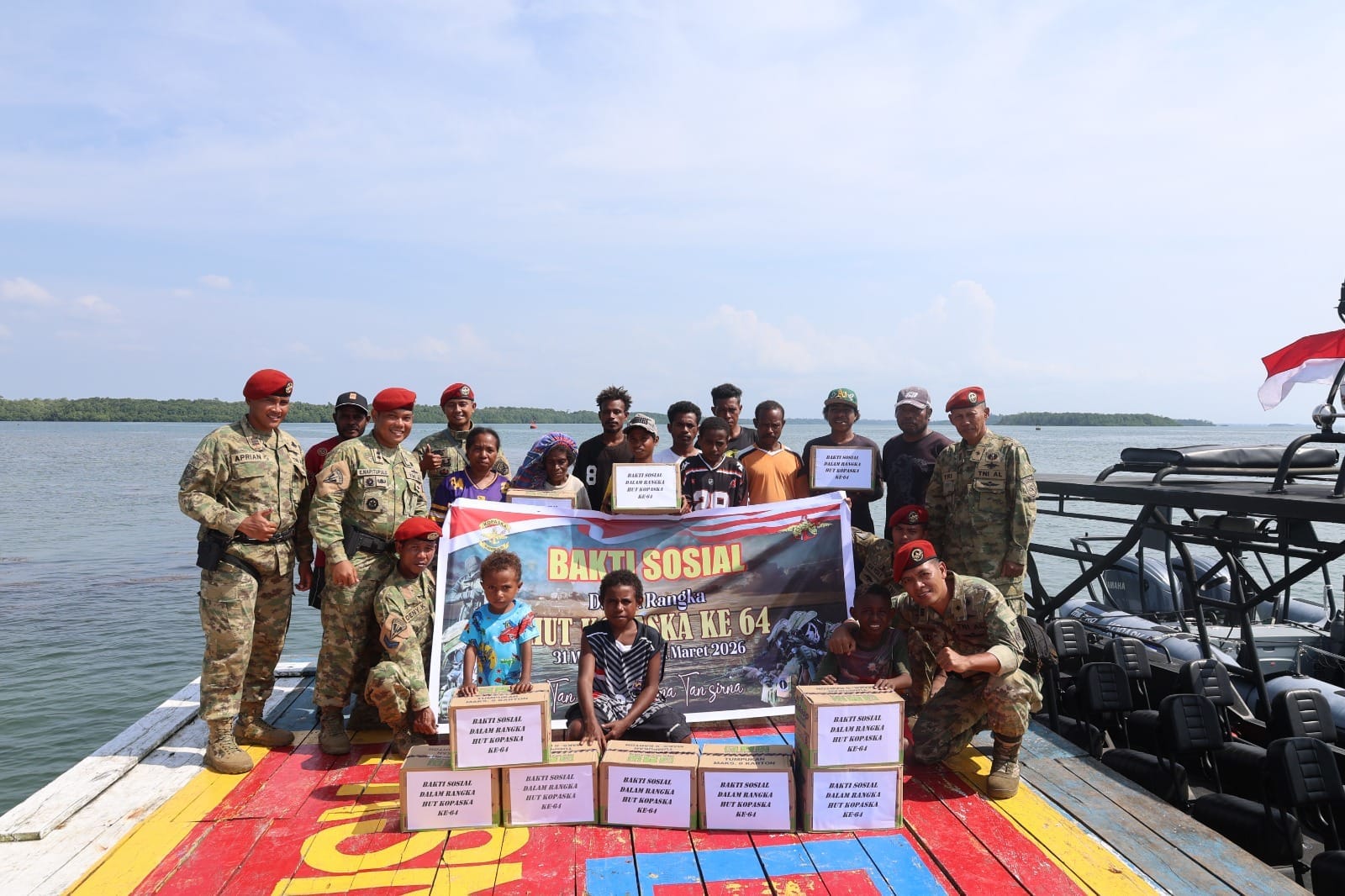 Satuan Kopaska Armada III Gelar Bhakti Sosial, Peringati HUT Kopaska ke-64