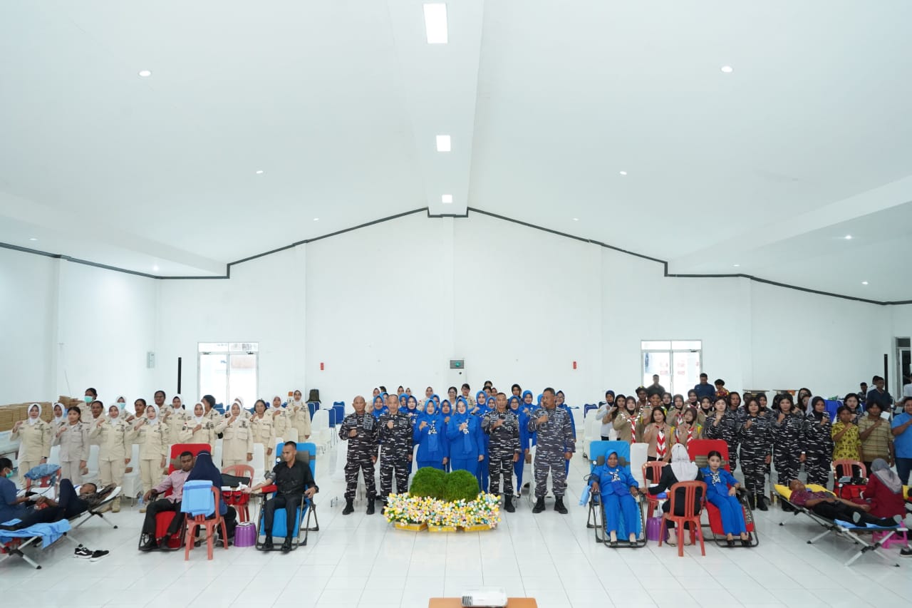 Peringati HUT Ke 62 Dharma Pertiwi Kodaeral XIV Gelar Donor Darah Serentak