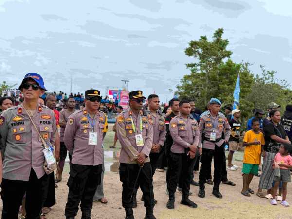 Kapolres Raja Ampat Pantau Langsung Pengamanan AVC Beach Volleyball Tour 2026