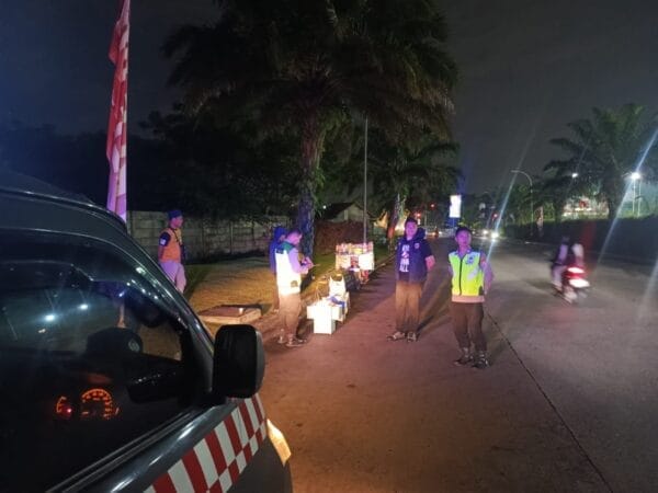 Ipda Syaiful Rusdiansyah Pimpin Ops Cipkon KRYD, Patroli Malam Antisipasi Gangguan Kamtibmas