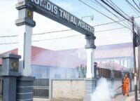 Cegah Penyakit Demam Berdarah (DBD) dan Malaria, Kodaeral XIV Sorong Laksanakan Fogging