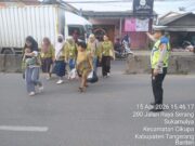 Personel Polsek Cikupa Laksanakan PECAK Sore Hari, Arus Lalin Ramai Lancar Terkendali