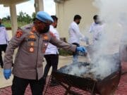 Polda Papua Barat Daya Musnahkan Barang Bukti Ganja 8,2 Kg, Perketat Penindakan Serta Tegaskan Perang Tanpa Kompromi