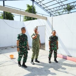 Dandim 1505/Tidore Dampingi Irutben Itdam XV/Pattimura Tinjau Progres Pembangunan KDKMP