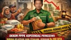 Oknum PPPK Koperindag Pringsewu Diduga Gelapkan Uang Pedagang Pasar Gadingrejo, Kerugian Rp100 Juta