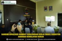 Dandim 0906/Kkr Sambut Kunjungan Kerja Wakil Direktur Agrinas Kewilayah Kukar