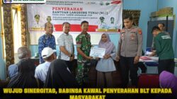 Wujud Sinergitas, Babinsa Kawal Penyerahan BLT kepada Masyarakat