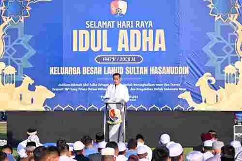 Idul Adha Penuh Makna di Lanud Sultan Hasanuddin, Ribuan Warga Ikuti Sholat Id dan Berbagi Kebahagiaan Melalui Kurban