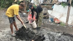 Pembangunan Sanitasi Tariyah di Dusun Sumur, Brabe Capai 40 Persen, Satgas TMMD Ke-128 Terus Kebut Pekerjaan