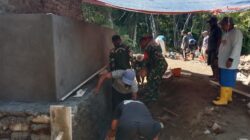Tak Kenal Lelah, Anggota Kodim 1505/Tidore dan Warga Pacu Pembangunan Jembatan Garuda