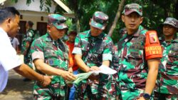 Danrem 083/Baladika Jaya Terima Paparan Singkat Progres TMMD Ke-128 di Desa Brabe