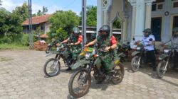 Akses Jalan Sempit, Danrem 083/Bdj Tinjau Lokasi TMMD Ke-128 Gunakan Motor Dinas Babinsa