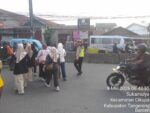 Personel Lantas Polsek Cikupa Laksanakan PECAK Pagi di Pertigaan Columbus PT Chingluh