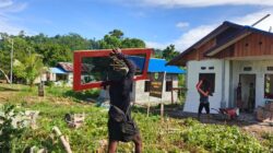 Pintu Panel dan Jendela RTLH TMMD Ke-128 Kodim 1801/Manokwari Tiba di Lokasi
