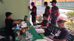 Bersama PMI Cabang, Koramil Ngraho Bojonegoro Gelar Donor Darah