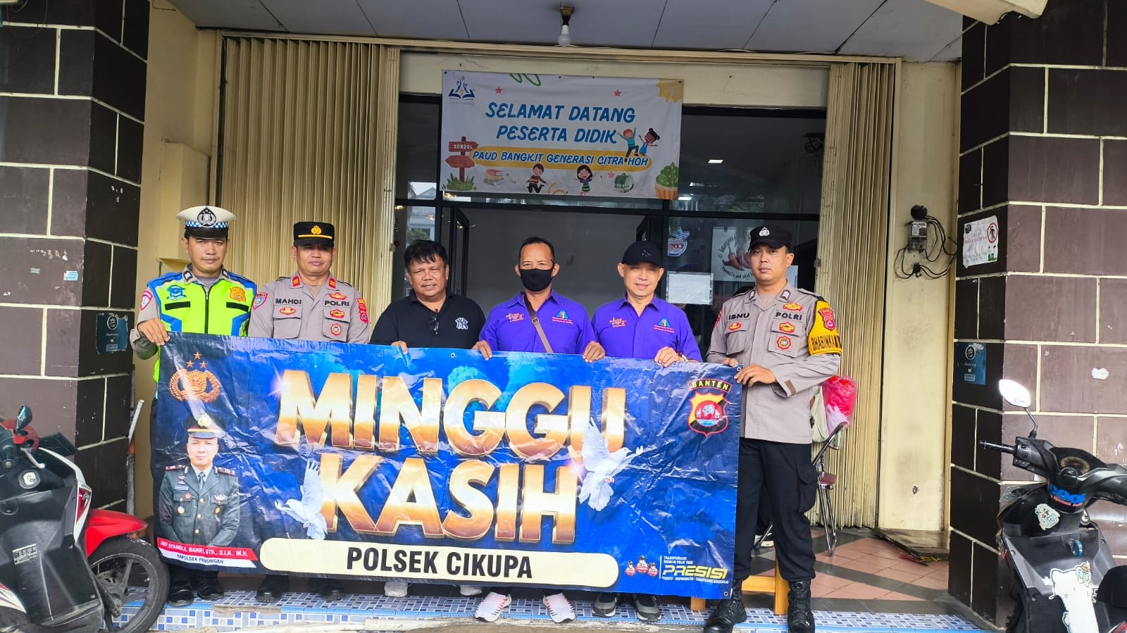 Polsek Cikupa Laksanakan Pengamanan Ibadah Minggu Kasih di Sejumlah Gereja