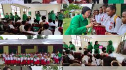 Persit KCK Cabang XIIKodim 1801/PD XVIII Kasuari Berikan Penyuluhan Gosok Gigi Dan Cuci Tangan di SD Inpres 62 Asai