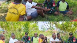 Jalin Komunikasi Dua Arah Dengan Warga, Satgas TMMD Ke-128 Kodim 1801/Manokwari Pererat Kebersamaan