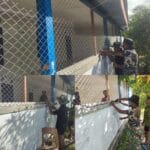 Pemasangan Kawat Ram Ruangan Pastori Gereja GPKAI Jemaat Erroi, Satgas TMMD Perhatikan Sirkulasi Udara Bangunan