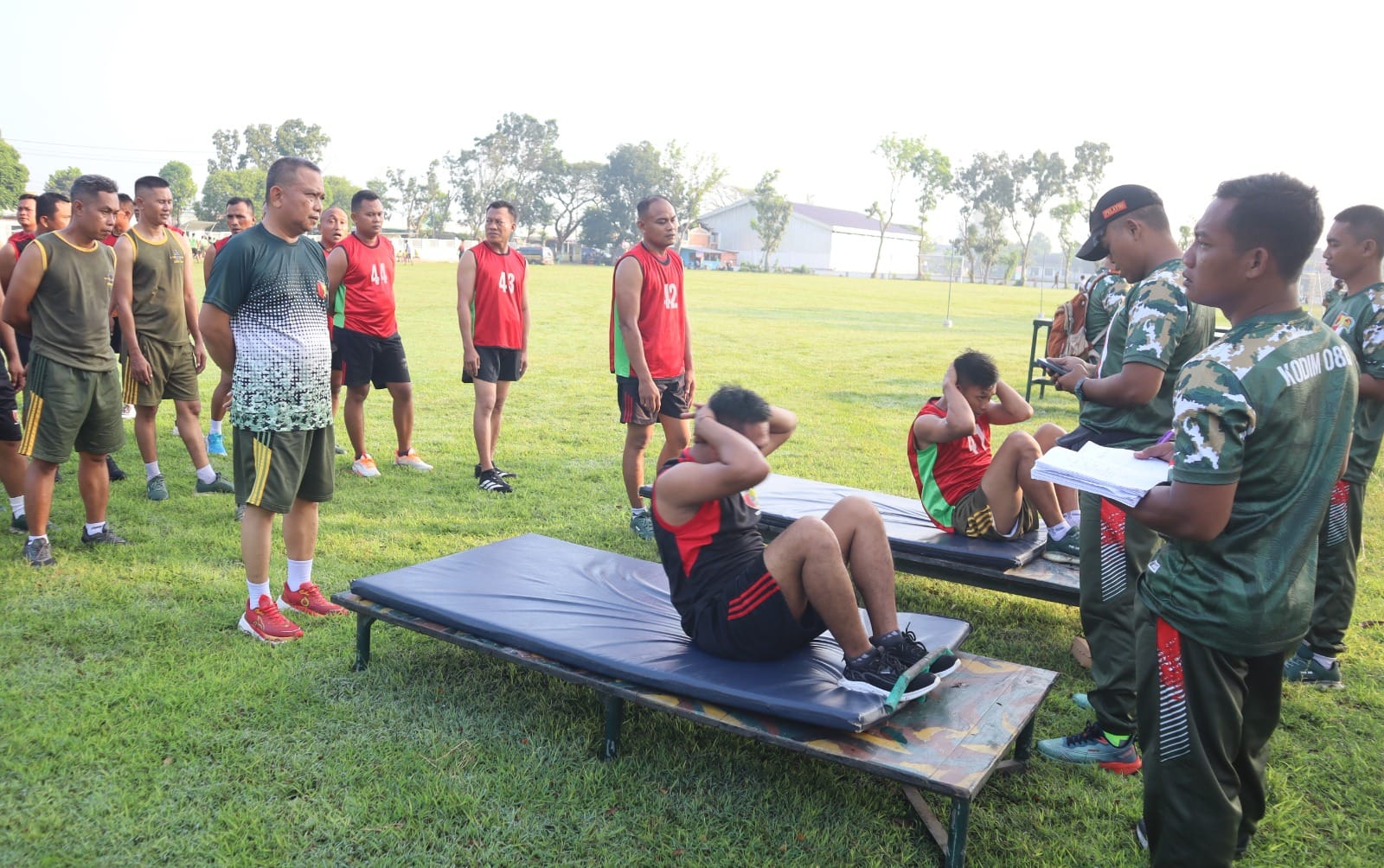 Ratusan Prajurit Kodim Bojonegoro Ikuti Tes Garjas Periodik