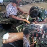 Tenaga Kesehatan TMMD Tangani Personel yang Mengalami Iritasi Semen