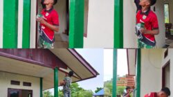 Pengecatan Kusen dan Tiang RTLH, Satgas TMMD Ke-128 Kodim 1801/Manokwari Percantik Hasil Pembangunan