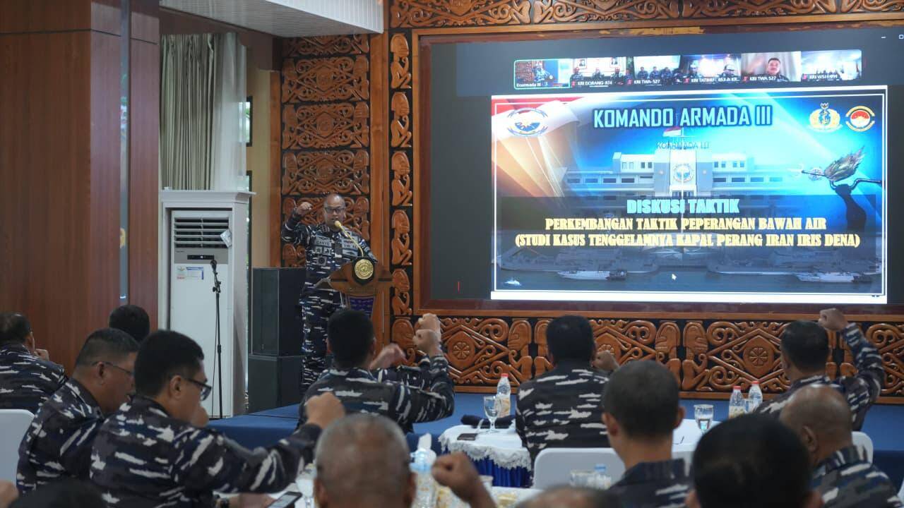 Koarmada III Gelar Diskusi Taktik Peperangan Bawah Air, Bahas Dinamika Ancaman Maritim Modern