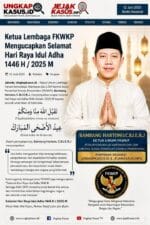 Bambang Hartono.C.B.J.E.B.J Ketua FKWKP Beserta Anggota Mengucapkan Selamat Hari Raya Idul Adha 1447 H / 2026 M
