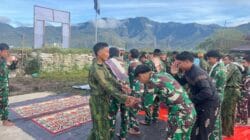 Pengabdian dan Iman Berjalan Seiring, Satgas Gobang VIII Yonif 2 Marinir Sholat Idul Adha di Medan Operasi Pengabdian dan Iman Berjalan Seiring, Satgas Gobang VIII Yonif 2 Marinir Sholat Idul Adha di Medan Operasi