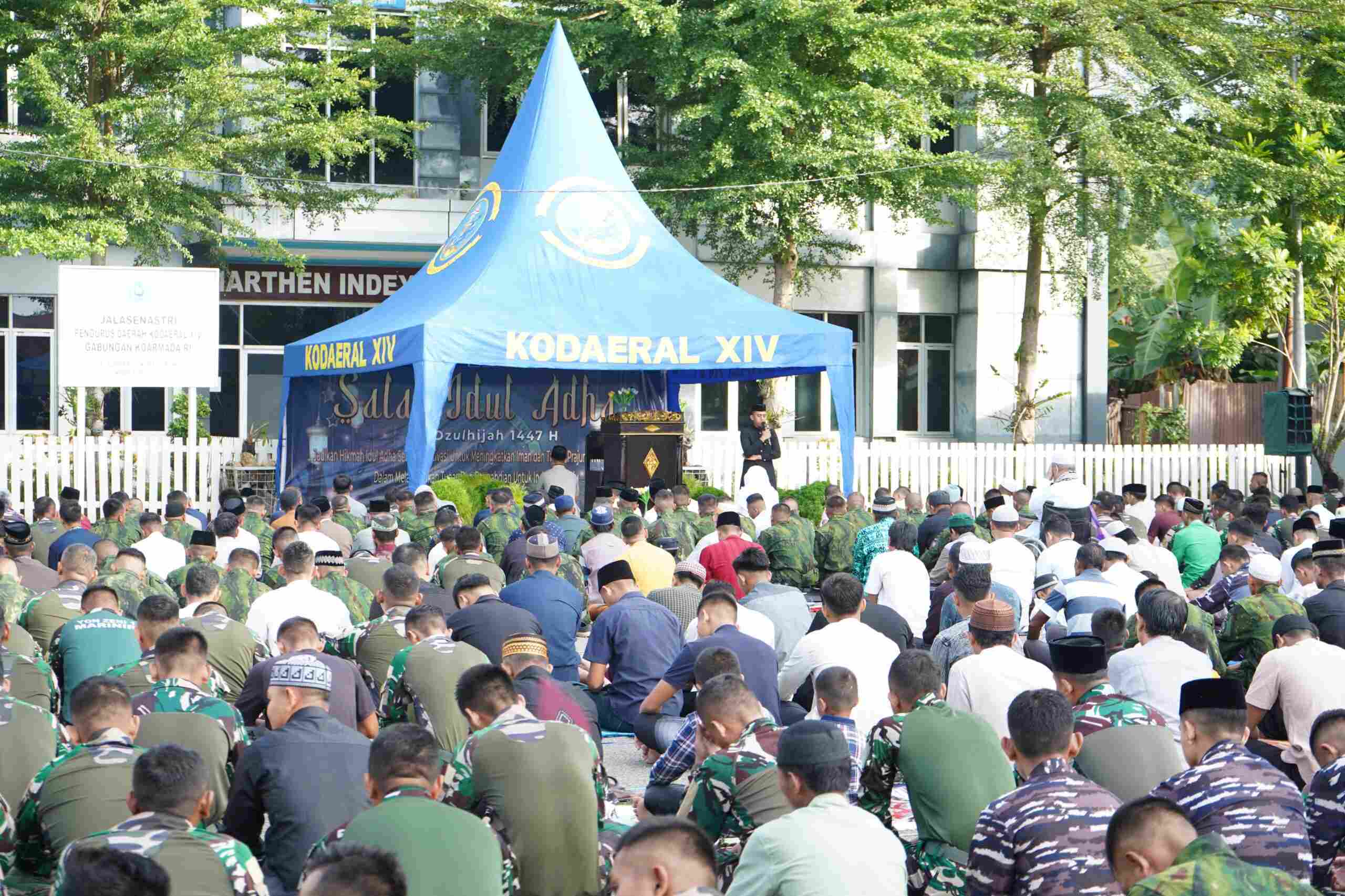 Pelaksanaan Sholat Idul Adha dan Pemotongan Hewan Kurban di Kodaeral XIV Sorong