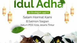 B. Salmon Siagian Harap Semangat Idul Adha Perkuat Sportivitas Generasi Muda Sepak Bola