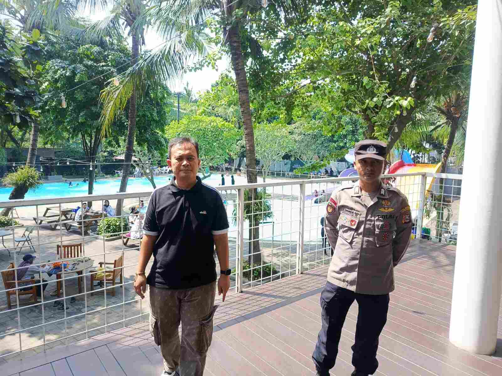 Polsek Cikupa Pantau Objek Wisata Kolam Renang Talaga Bestari, Pastikan Keamanan dan Kenyamanan Pengunjung