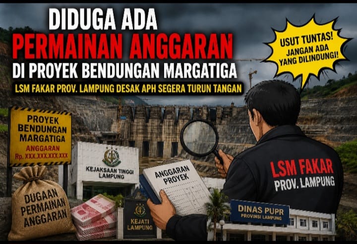 *Diduga Ada Permainan Anggaran di Proyek Bendungan Margatiga, LSM FAKAR Prov. Lampung Desak APH Segera Turun Tangan*