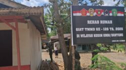 Pengerjaan RTLH TMMD Ke-128 Kodim 0908/Bontang Masuki Tahap Pengecatan