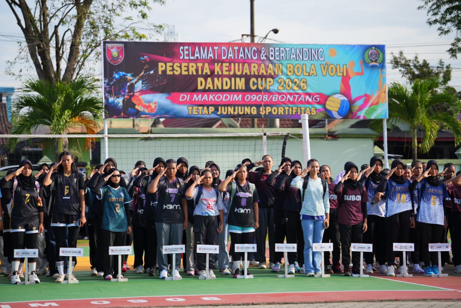 Dalam Rangka TMMD Ke 128, Kodim 0908/Bontang Gelar Kejuaraan Bola Voli dan Basket Dandim Cup 2026