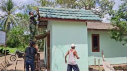 Satgas TMMD Kodim 0908/Bontang Percepat Finishing MCK Melalui Pengecatan