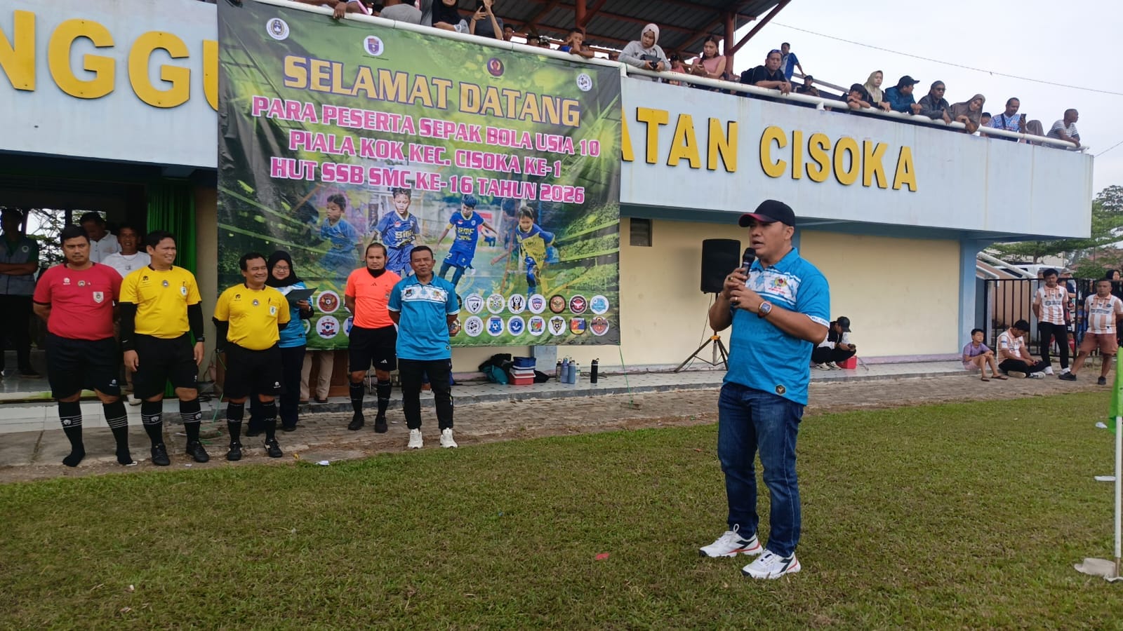 Camat Cisoka dan Uje Jayadi Hadiri Pembukaan Festival SMC Cisoka KOK Cup