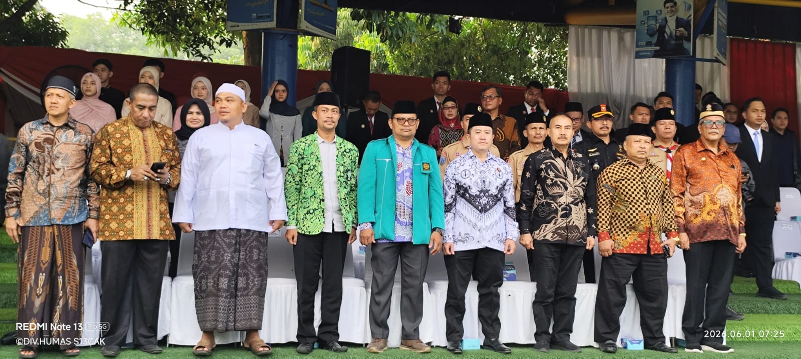 Senkom Mitra Polri Kota Tangerang Hadiri Upacara Peringatan Hari Lahir Pancasila di Lapangan Ahmad Yani
