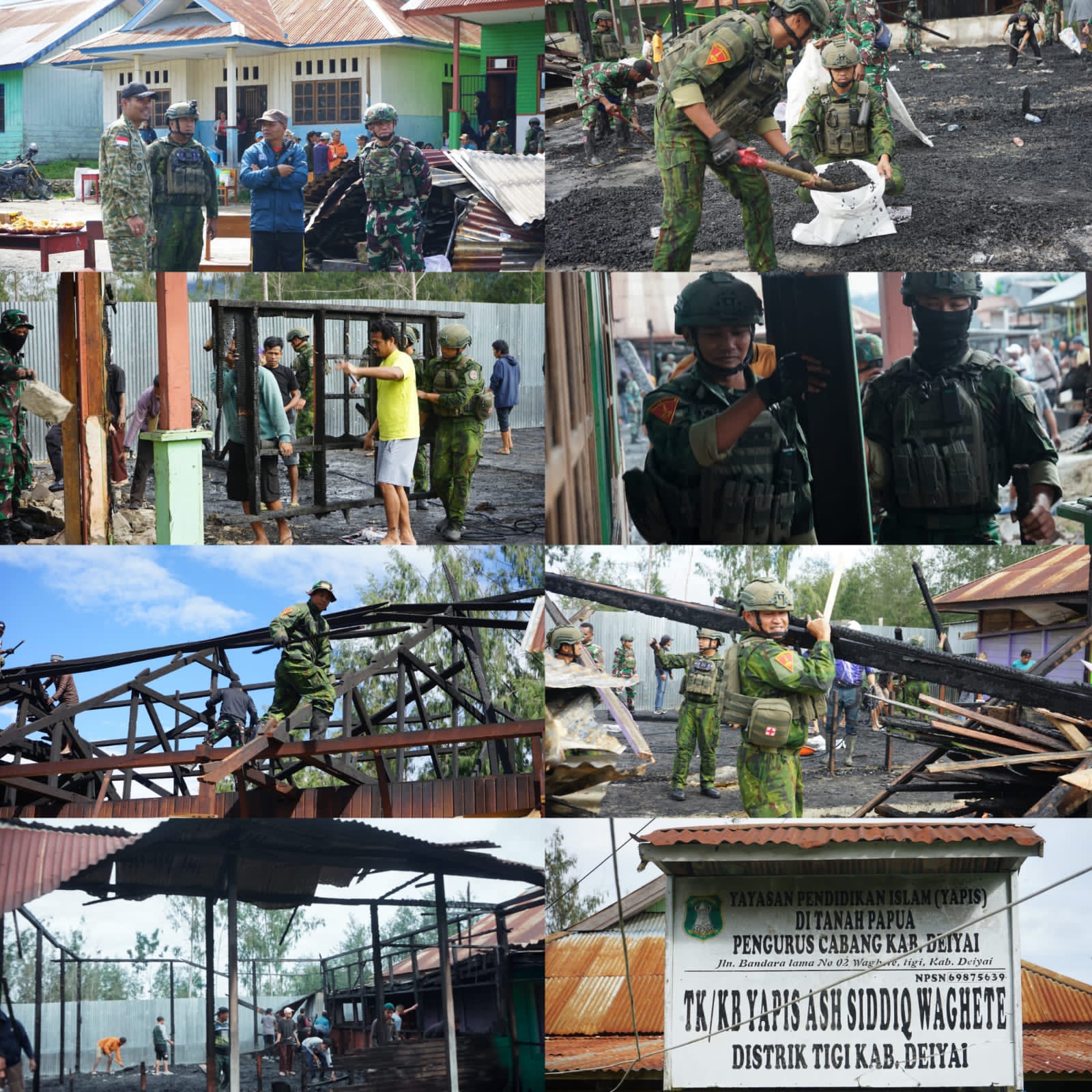 TNI-Polri dan Warga Bersatu di Tengah Duka Wanghete, Bangkitkan Harapan Pasca Kebakaran YAPIS Ash-Shiddiq TNI-Polri dan Warga Bersatu di Tengah Duka Wanghete, Bangkitkan Harapan Pasca Kebakaran YAPIS Ash-Shiddiq