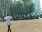 Puluhan Mahasiswa UKI Kepung DPR RI, Soroti Dugaan Keterlibatan Militer AS di Kertajati