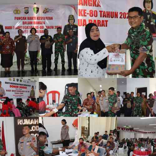 HUT Bhayangkara ke-80: Kodam XVIII/Kasuari Perkokoh Sinergi TNI-Polri dalam Bakti Kesehatan untuk Rakyat HUT Bhayangkara ke-80: Kodam XVIII/Kasuari Perkokoh Sinergi TNI-Polri dalam Bakti Kesehatan untuk Rakyat