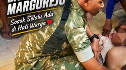 ‎Aksi Memukau Babinsa Margorejo, Sosok Selalu Ada di Hati Warga