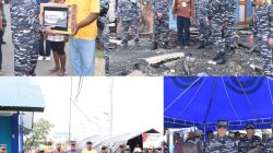 Peduli Kemanusiaan, Kodaeral XIV Salurkan Bantuan Sembako untuk Warga Terdampak Kebakaran Klademak II Pantai Sorong