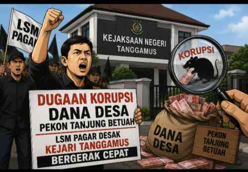 *Dugaan Korupsi Dana Desa Pekon Tanjung Betuah, LSM PAGAR Desak Kejari Tanggamus Bergerak Cepat*                           