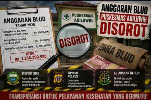 Anggaran BLUD Puskesmas Adiluwih Disorot, Inspektorat, Tipikor Polres, dan Kejari Diharapkan Turun Tangan