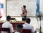 Babinsa Koramil Timika Beri Pembekalan kepada Siswa-Siswi Baru SMA Taruna Timika